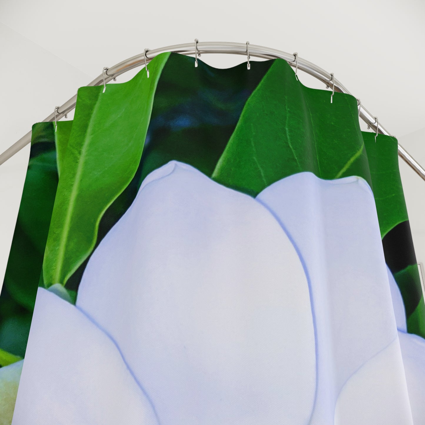 SSSS White Magnolia Shower Curtain