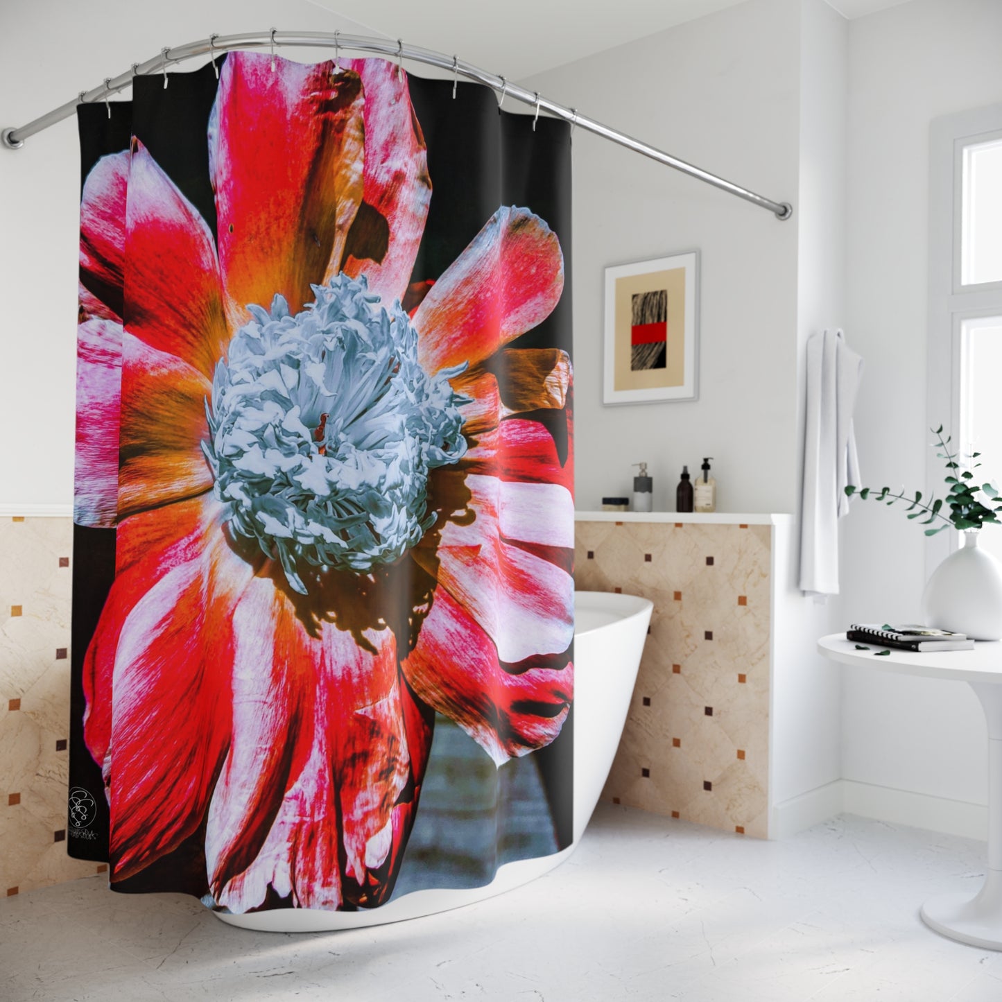 SSSS Psychedelic Peony Shower Curtain