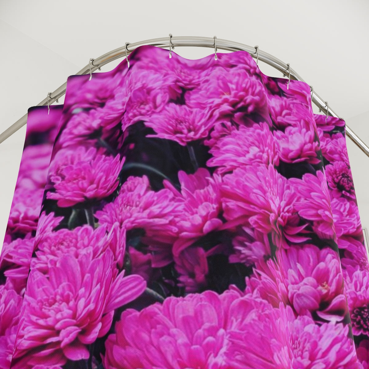 SSSS Pink Chrysanthemum Shower Curtain