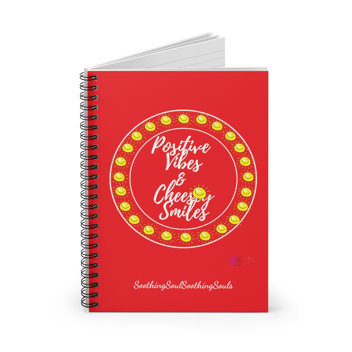 SSSS Positive Vibes & Cheesey Smiles Notebook Red (WL)