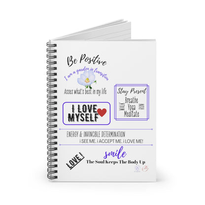 SSSS Be Positive Notebook White (BL)