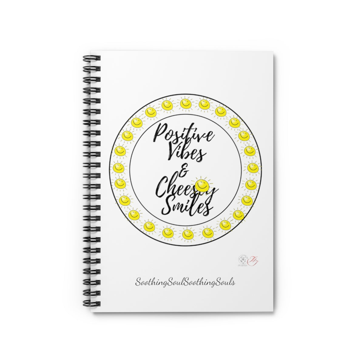 SSSS Positive Vibes & Cheesey Smiles Notebook White (BL)