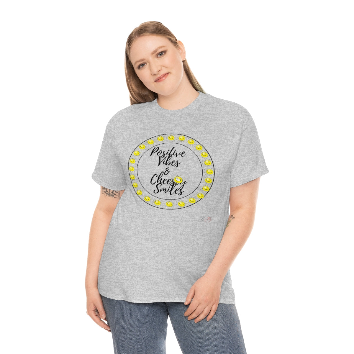 SSSS Positive Vibes & Cheesey Vibes Unisex Heavy Cotton Tee