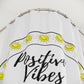 SSSS Positive Vibes & Cheesey Vibes Shower Curtain White (BL)