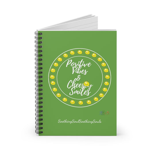 SSSS Positive Vibes & Cheesey Smiles Notebook Green (WL)