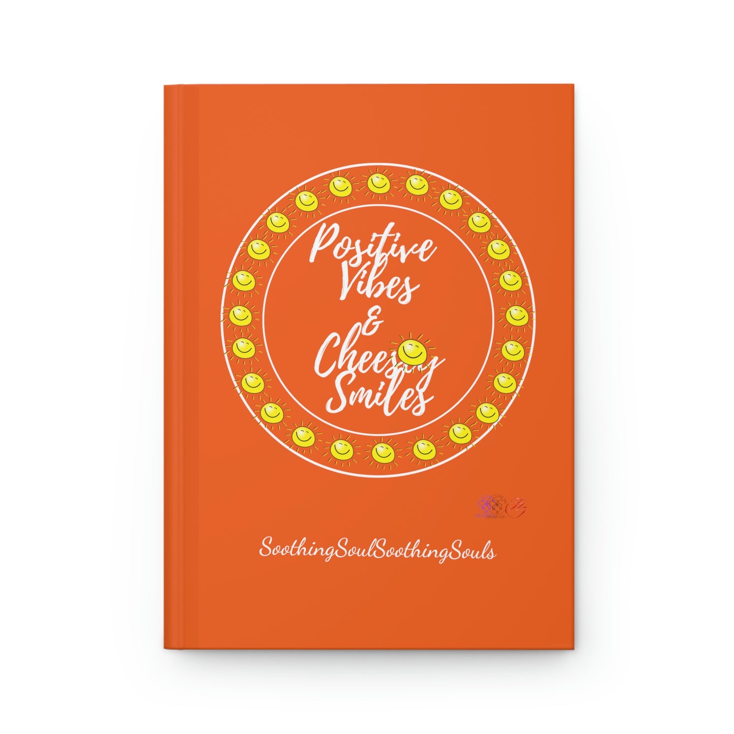 SSSS Positive Vibes & Cheesey Smiles Hardcover Journal Orange