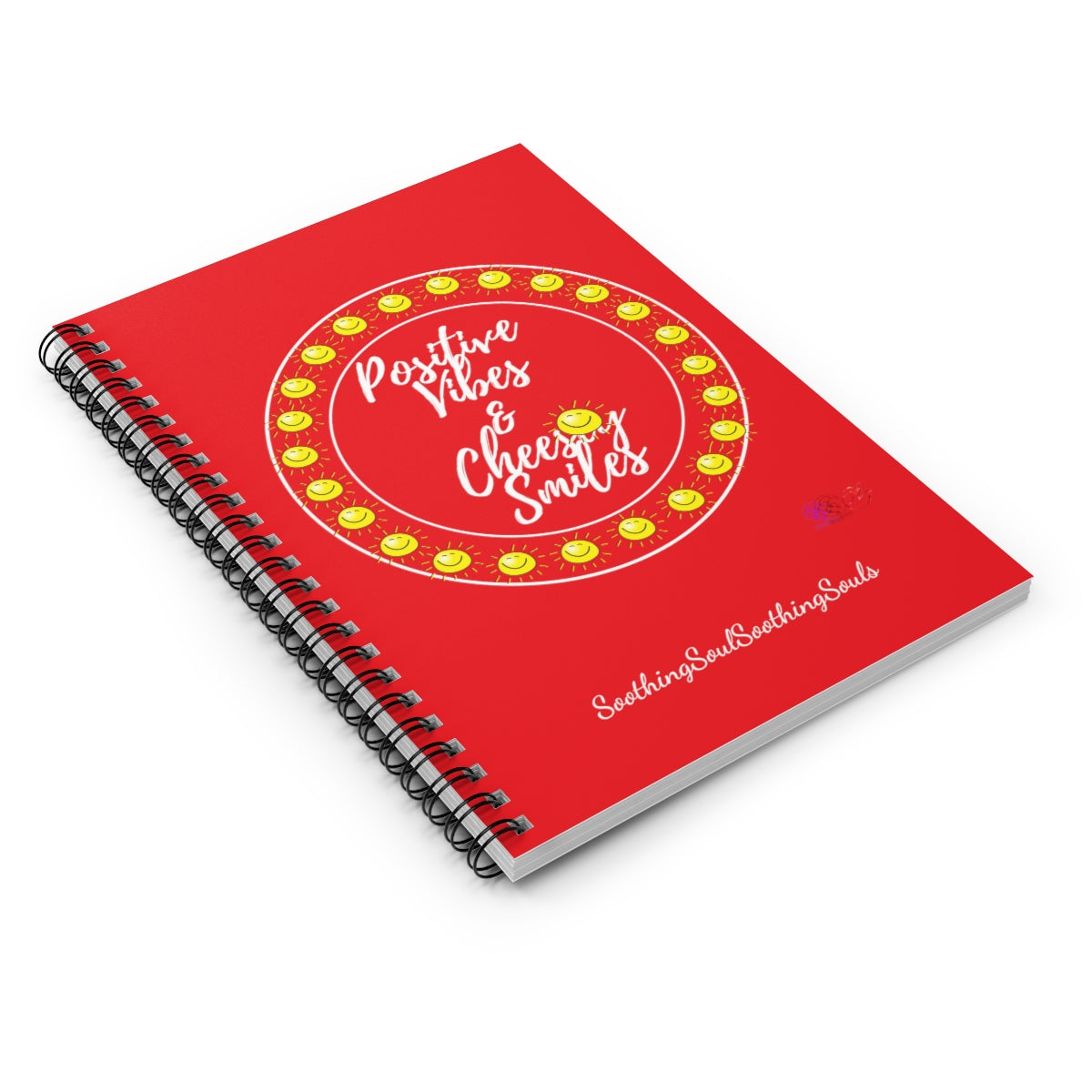 SSSS Positive Vibes & Cheesey Smiles Notebook Red (WL)